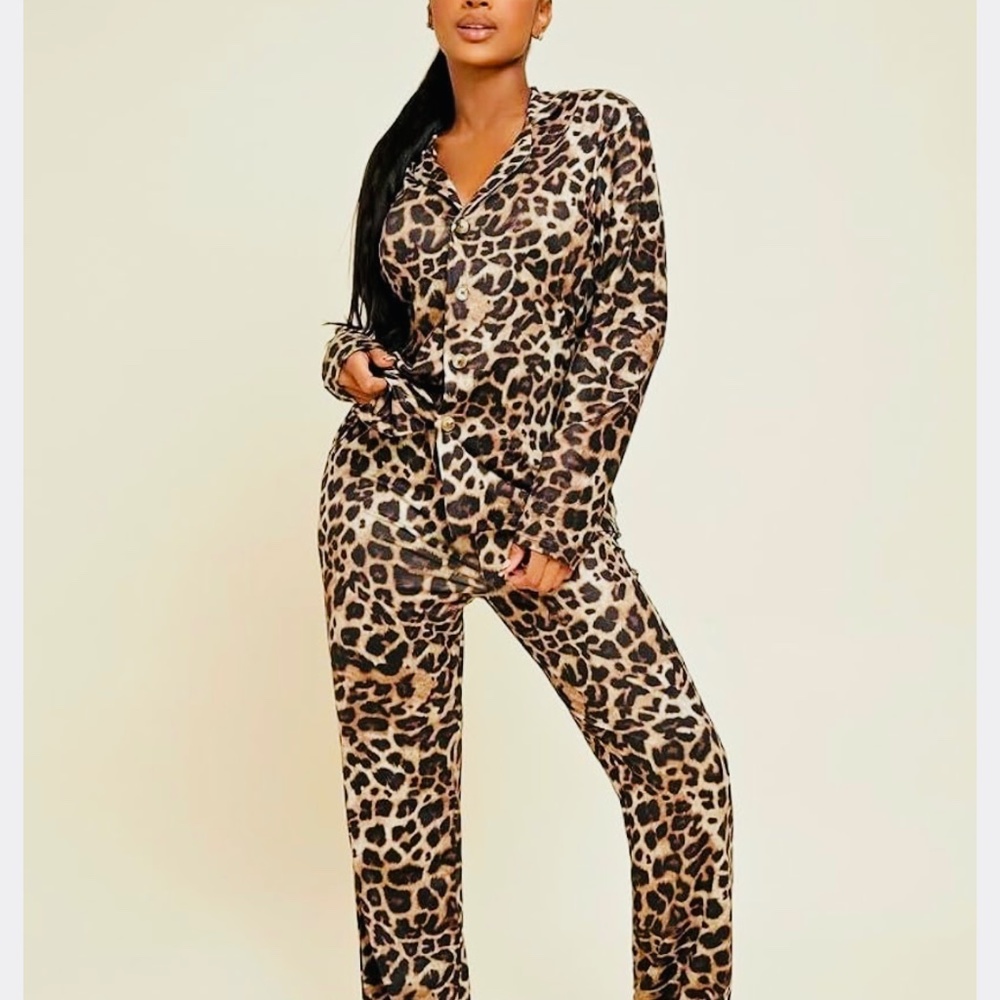 Leopard Lounge 2 Piece Set XL